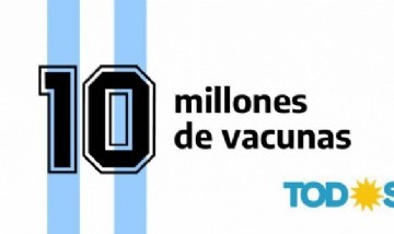 Argentina alcanzará las 10 millones de vacunas y hubo festejos en las redes: memes y el recuerdo a Diego Maradona