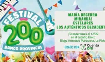 El Banco Provincia celebra su Bicentenario con un festival de música en el Estadio Único