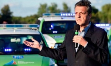 Sergio Massa presentó 16 nuevos móviles y 200 cámaras de seguridad en San Fernando