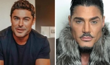La nueva cara de Zac Efron y el extraño parecido con Ricardo Fort