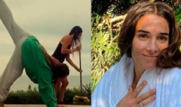 El video viral de Juana Viale barriendo en bikini en su casa de Punta del Este