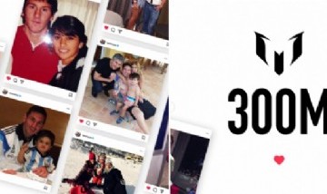 Messi superó los 300 millones de seguidores en Instagram y lo celebró con un collage de fotos