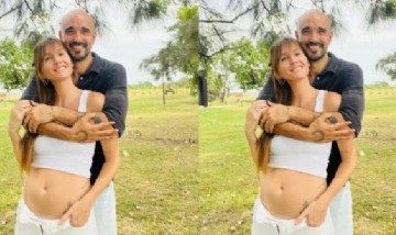 El cantante reveló la buena noticia al publicar en sus redes sociales unas fotografías de su esposa embarazada.