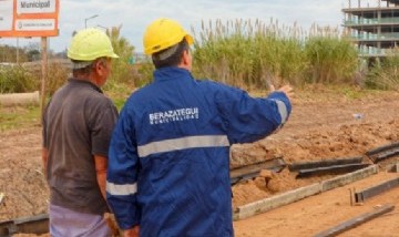 Avanza la obra de pavimentación en Hudson