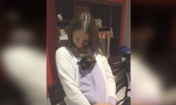 Delfina y su gata Lola desde Mendoza.