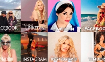 Los famosos se sumaron al nuevo reto viral y eligieron sus fotos para cada red social
