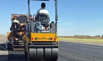 Con fondos municipales Javier Martínez realizó obra de repavimentación del Aeródromo de Pergamino