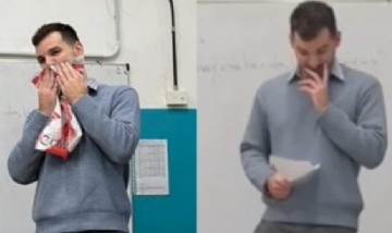Viral: Un profesor recibió una tremenda sorpresa por parte de su grupo de alumnos
