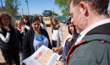 Eva Mieri supervisó el inicio de la construcción del nuevo Jardín Municipal Nº 2 de Quilmes con fondos comunales