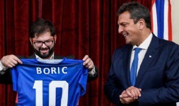 Boric se reunió con Massa y Abdala Ledesma en el Congreso de la Nación
