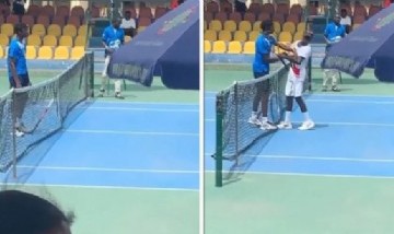 Un tenista quedó eliminado en la primera ronda del torneo y le pegó un cachetazo al rival