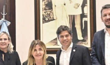 Fassi firmó un acuerdo con Kicillof y el Banco Provincia para incorporar equipamiento a los servicios públicos de Cañuelas