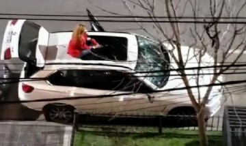 Escándalo de la mujer que rompió una camioneta con un matafuegos: el dueño había sufrido un ACV