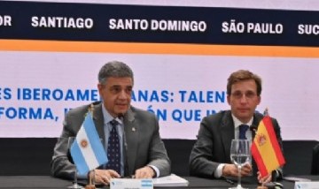 Jorge Macri asume la presidencia de la UCCI junto al alcalde de Madrid