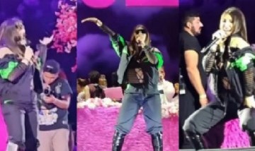 Wanda Nara presentó su canción por primera vez arriba de un escenario en vivo