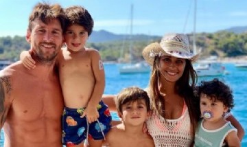 La tierna postal de la familia Messi disfrutando sus mini vacaciones en Ibiza