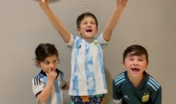 Mirá el video de los hijos de Lionel Messi bailando al ritmo de lo último de Bizarrap