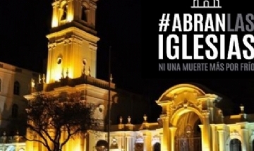 #AbranLasIglesias y #FrioCero: la pelea que se desató en las redes por la ola polar