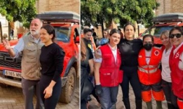 Rosalía se unió a los voluntarios de Valencia para ayudar a los damnificados del fenómeno DANA