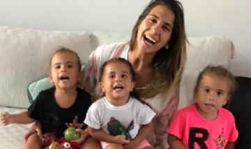 El exigente entrenamiento de Cinthia Fernández con sus hijas durante la cuarentena