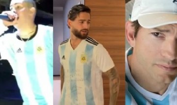 Desde Ashton Kutcher a Bad Bunny: los famosos que celebran la victoria de Argentina en el Mundial