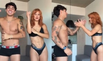 Mirá el video sexy de Flor Vigna junto a un amigo que terminó en golpe y caída