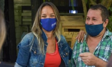Malena Galmarini encabezó el acto que habilitó la nueva obra de red de agua del Barrio Parque Guazu-Nambi