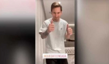 Lionel Messi se sumó al challenge viral para matar el aburrimiento de la cuarentena