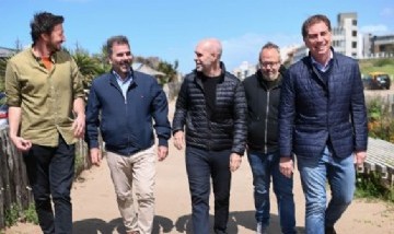 Rodríguez Larreta y Santilli con Ritondo en Pinamar: "Nos estamos preparando para gobernar"