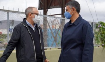 Valenzuela y Jorge Macri recorrieron importantes obras en Tres de Febrero