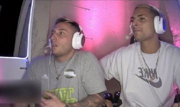 Histórico: Coscu y Momo transmitieron desde la punta del Obelisco