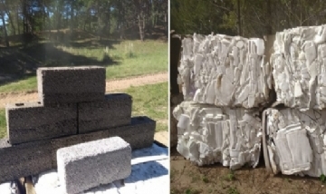 Ladrillos de telgopor y bancos de basura reciclada: las propuestas de bioconstrucción de dos cooperativas argentinas