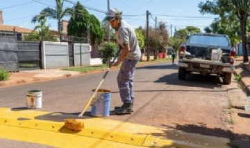 Seguridad Vial, instalaron reductores de velocidad en distintos puntos de la ciudad de Posadas