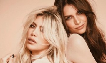 "Por fin con mi otra mitad": mirá el reencuentro de las hermanas Wanda y Zaira en París