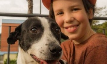 Con sólo 11 años de edad, Thiago baña a perritos callejeros para ayudarlos a encontrar un hogar