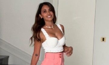 La foto de Antonela Roccuzzo en el gimnasio que causó ternura por una presencia inesperada
