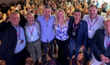 Karina Milei y Martín Menem encabezaron la presentación de La Libertad Avanza Entre Ríos