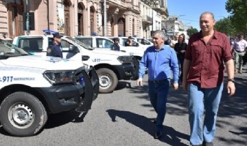 Chivilcoy recibió del Ministerio de Seguridad bonaerense 17 patrulleros 0 km para renovar su flota