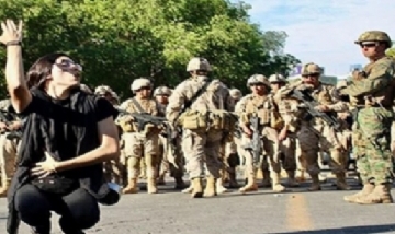 Bailó frente al ejército chileno y se viralizó