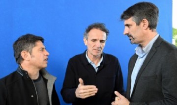 Kicillof y Katopodis salieron a la ruta: "Axel construye, Milei frena"
