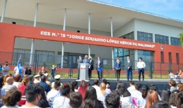 Julio Zamora inauguró el nuevo edificio de la Escuela Secundaria Nº19 en Troncos del Talar