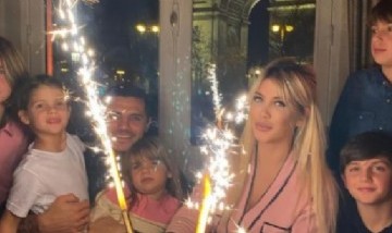 La intimidad del festejo de cumpleaños de Wanda Nara junto a Mauro Icardi y sus hijos