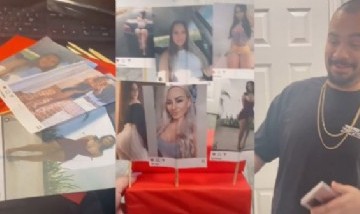 Insólito San Valentín: le imprimió todas las fotos de mujeres a las que les puso "me gusta"