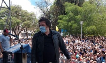 Javier Milei hizo campaña con el sobrino de Carlos Menem en La Rioja
