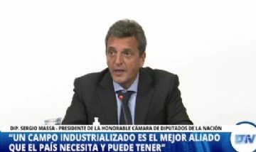 Massa: "Un agro industrializado es el mejor aliado que Argentina puede tener para los próximos años"