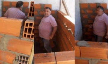 Albañil es viral tras construir habitación sin puerta: "Pelotu..., por qué no me dijiste antes"