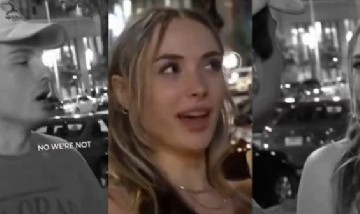 Una chica negó al novio 3 veces en cámara, él apareció y el video se volvió viral