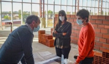 Juan Andreotti mostró las obras para ampliar el Hospital Municipal en San Fernando