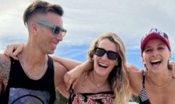 Mica Viciconte mostró a sus hermanos, ansiosos por la llegada de Luca: "Escapada veloz"