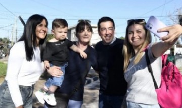 Leo Nardini inauguró nuevas cuadras de pavimento en Grand Bourg